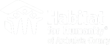 Habitat for Humanity of Archuleta County White Logo